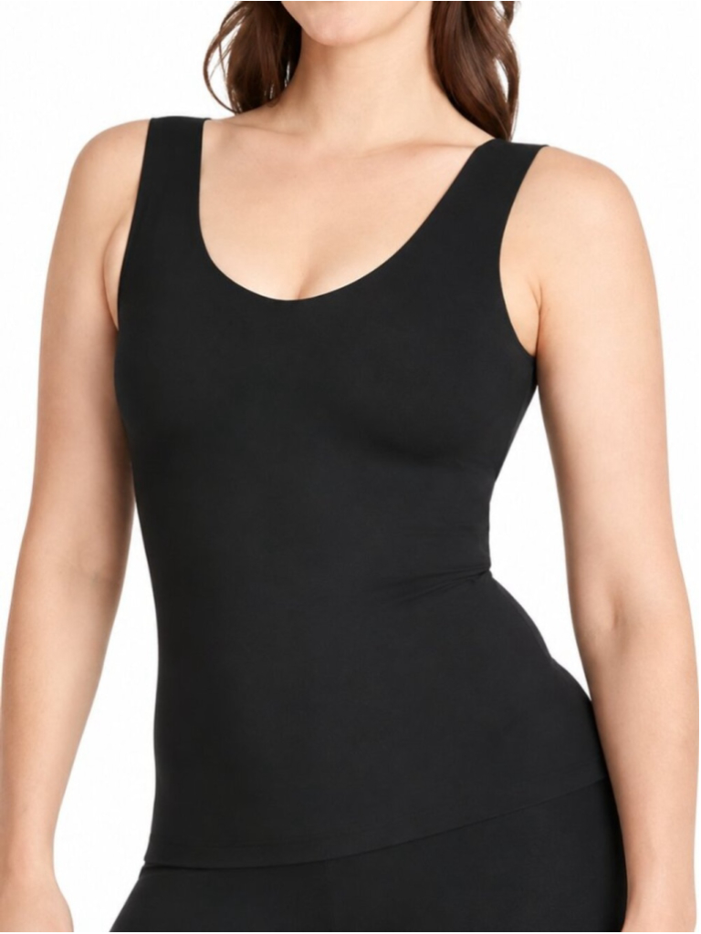 Knix Luxelift Shapewear Tank Top Black Medium Shaping Medium Support Slimming